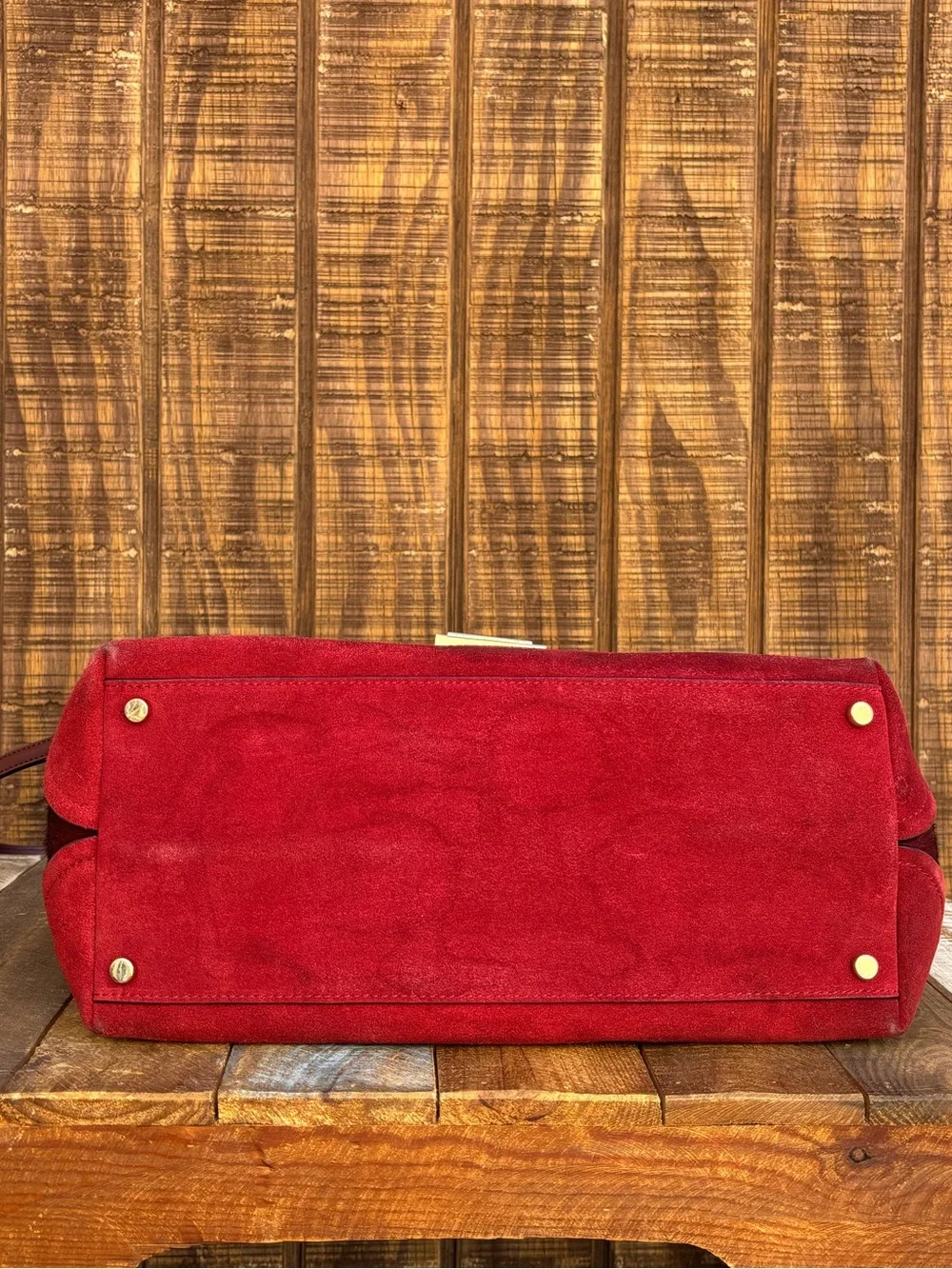 Kate Spade Red Plum Bordeaux Mira Street Keran Calf Hair Leather Purse
